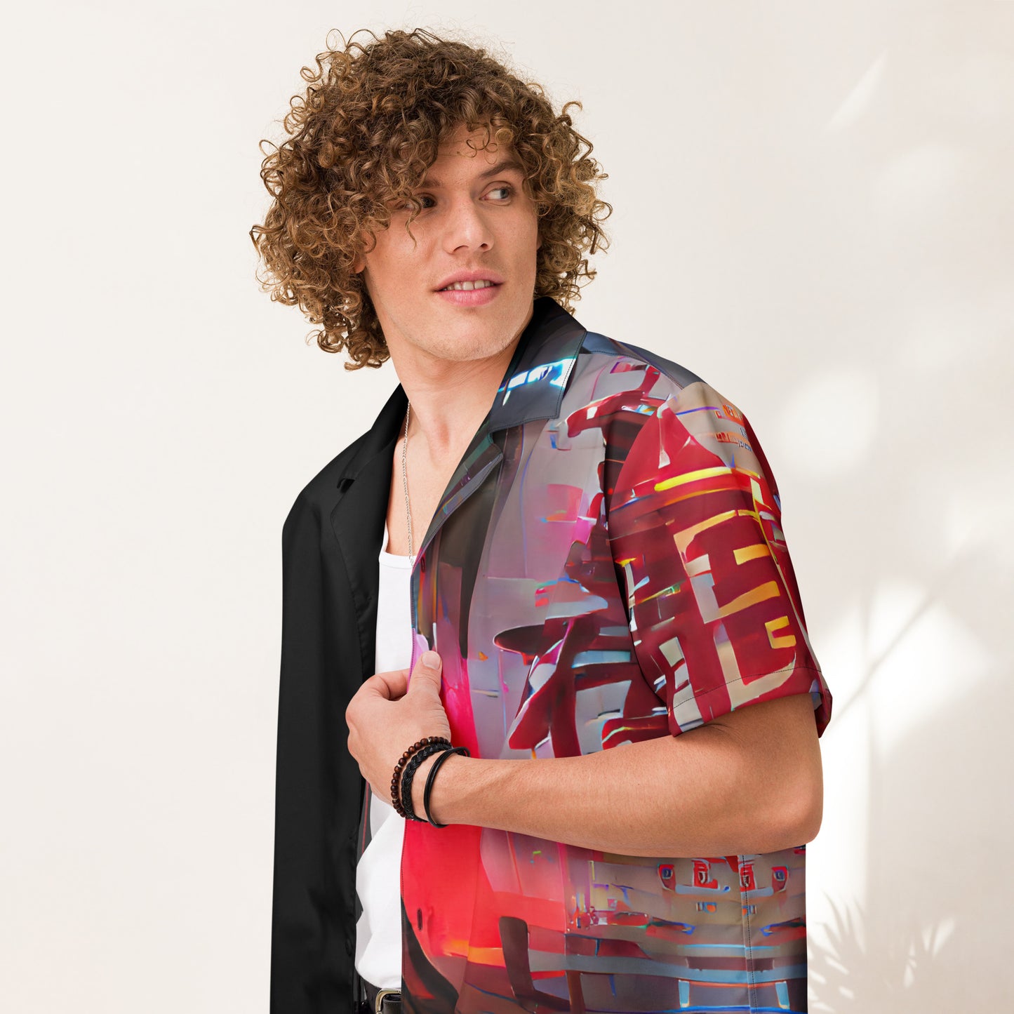 Half Black Half Báijiǔ - Unisex Button Shirt - iSAW Company