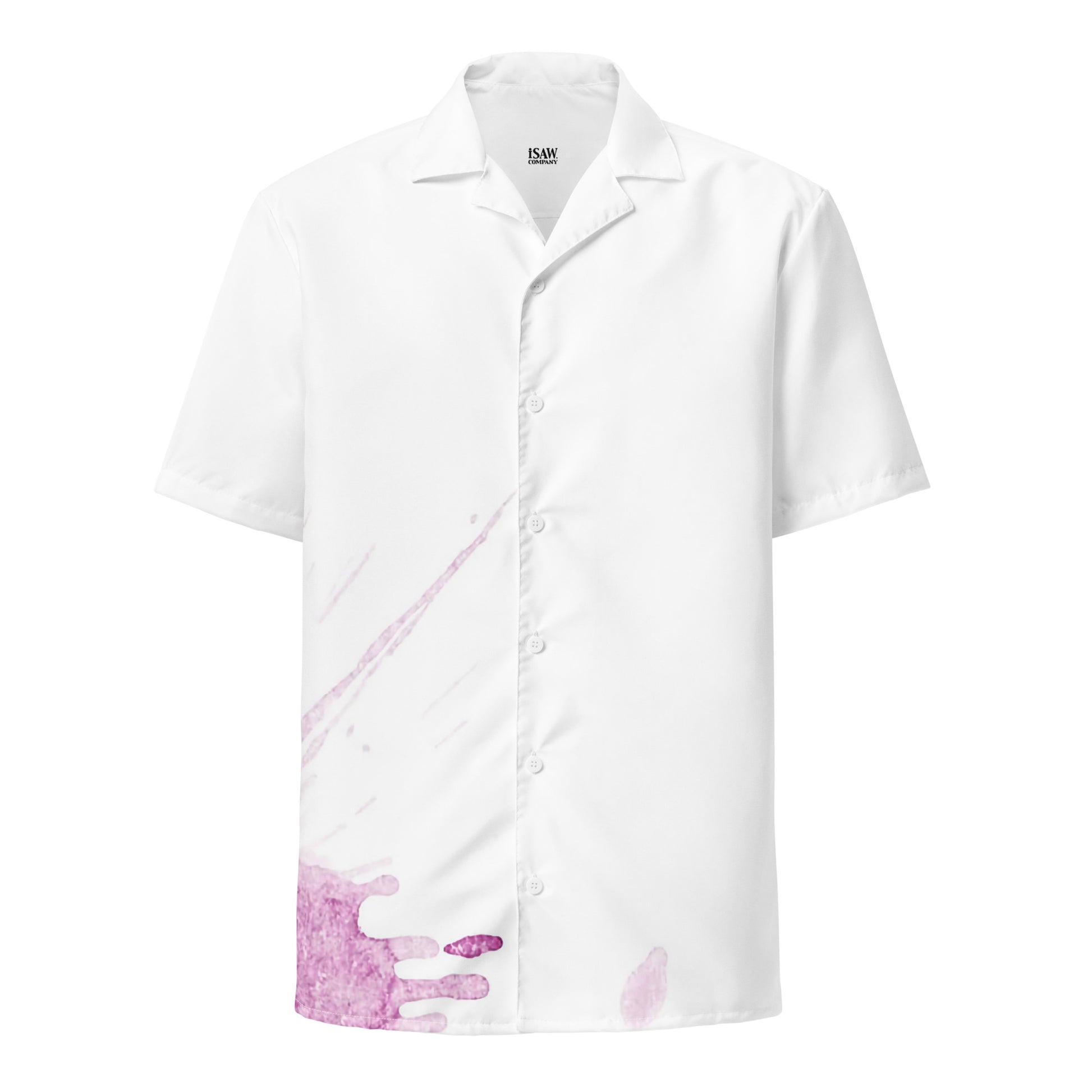 Watercolour Pink Splash - Unisex Button Shirt - iSAW Company
