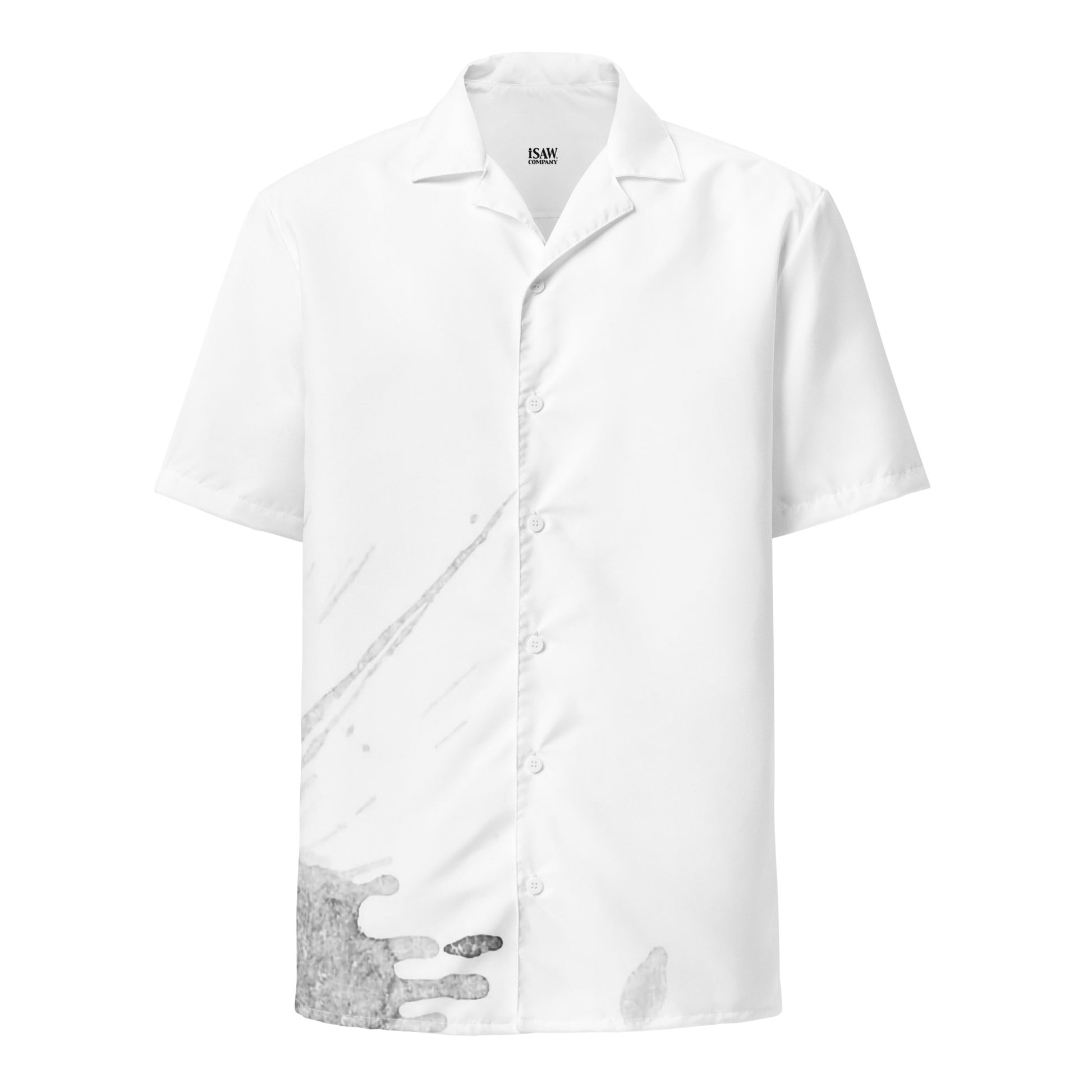 Watercolour Grey Splash - Unisex Button Shirt - iSAW Company
