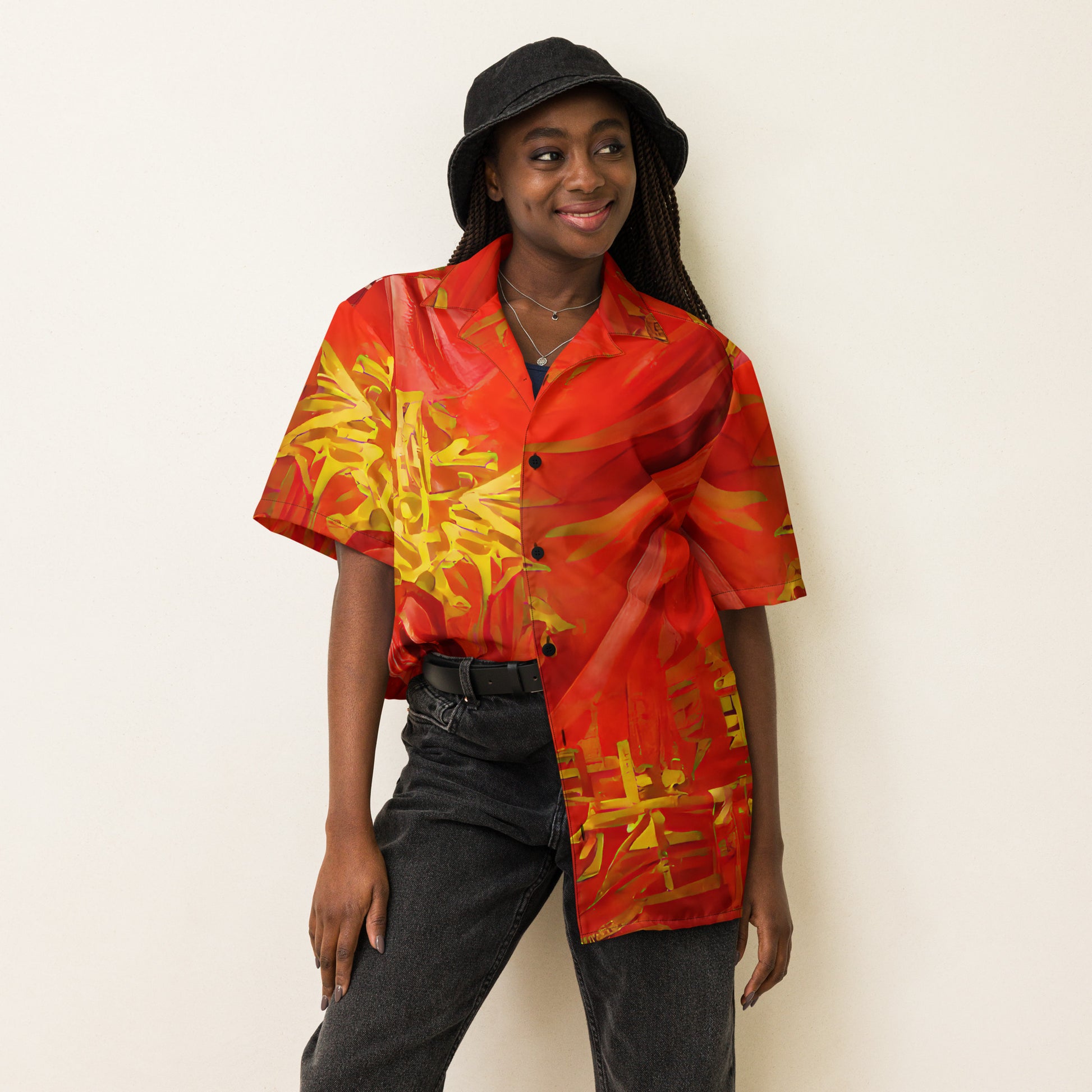Qízhì - Unisex Button Shirt - iSAW Company