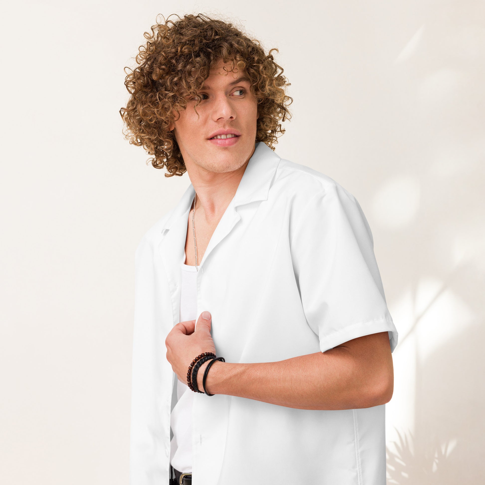 iSAW White Unisex Button Shirt - iSAW Company
