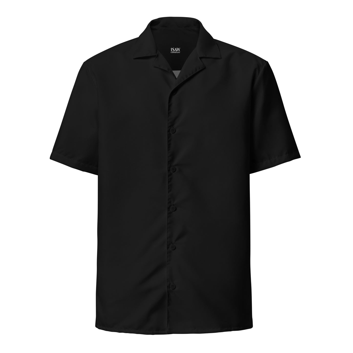 iSAW Black Unisex Button Shirt - iSAW Company