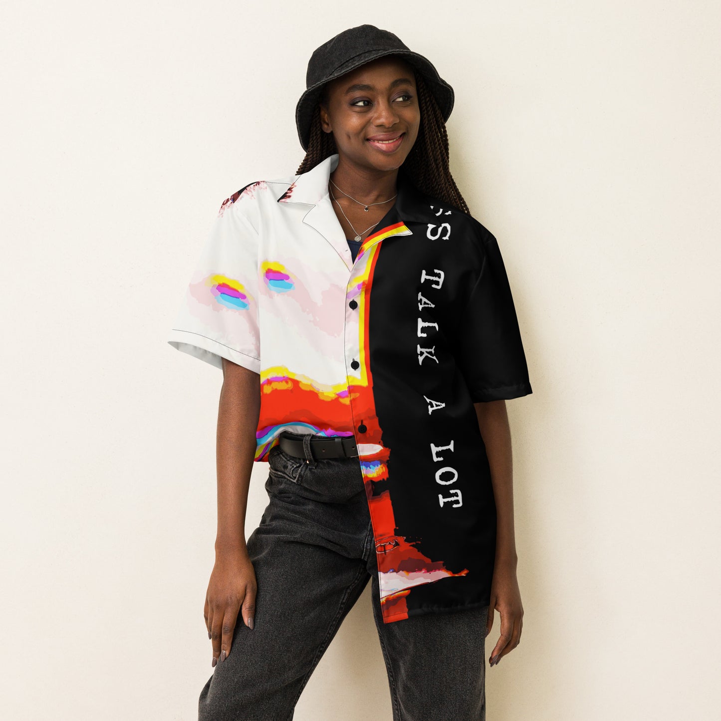 Miss Talk A Lot - Womens Button Shirt - iSAW Company