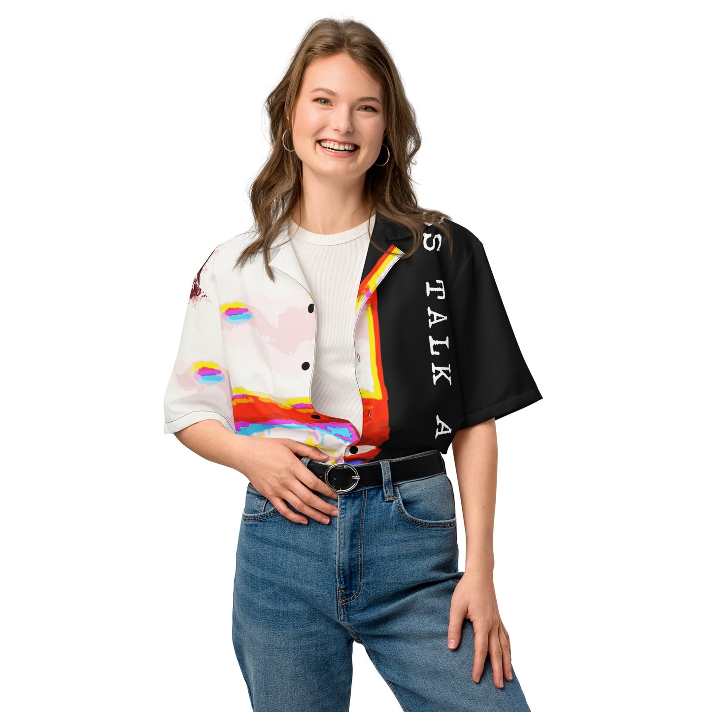 Miss Talk A Lot - Womens Button Shirt - iSAW Company