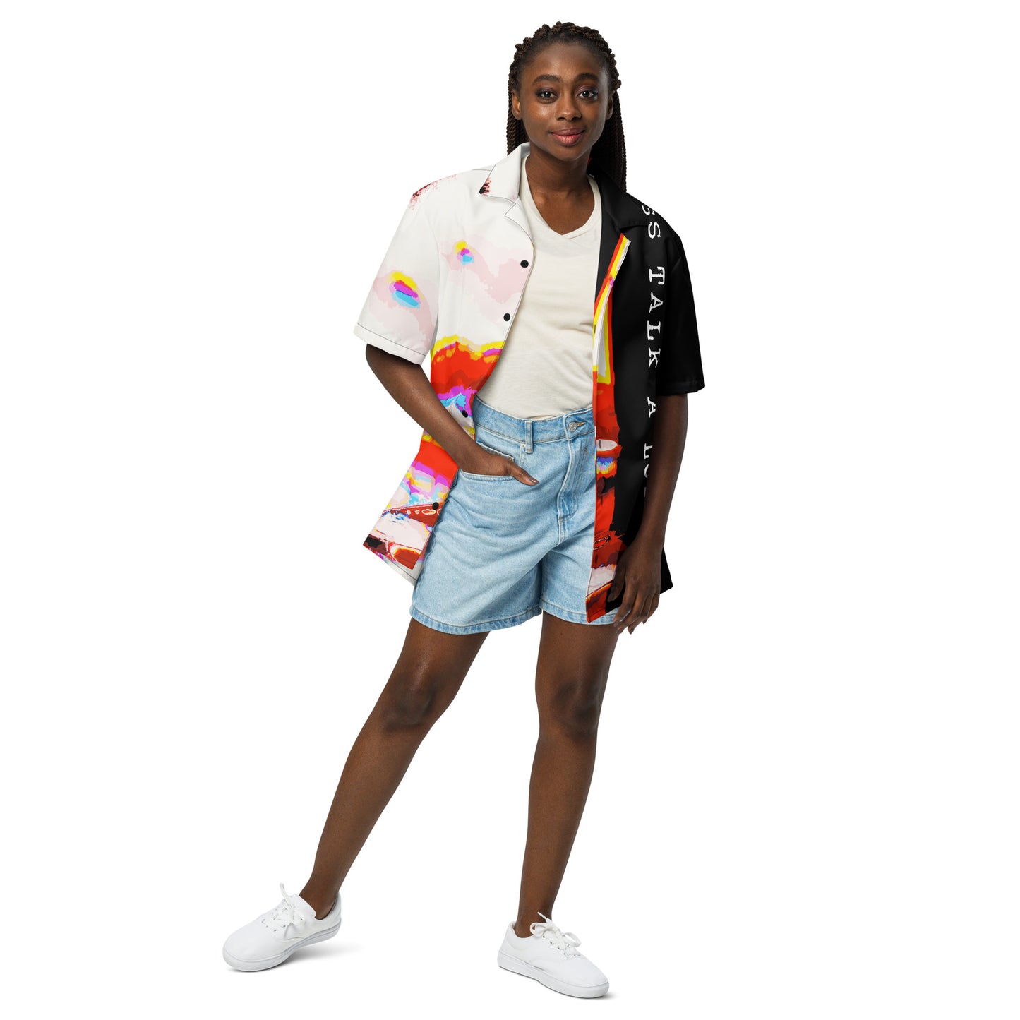 Miss Talk A Lot - Womens Button Shirt - iSAW Company