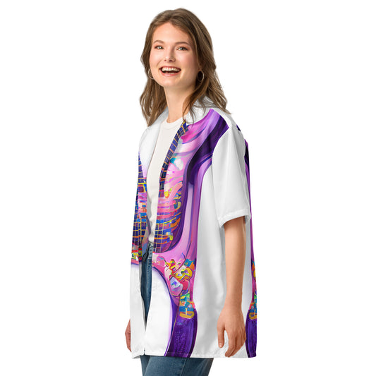 Hippie Guitar - Womens Button Shirt - iSAW Company