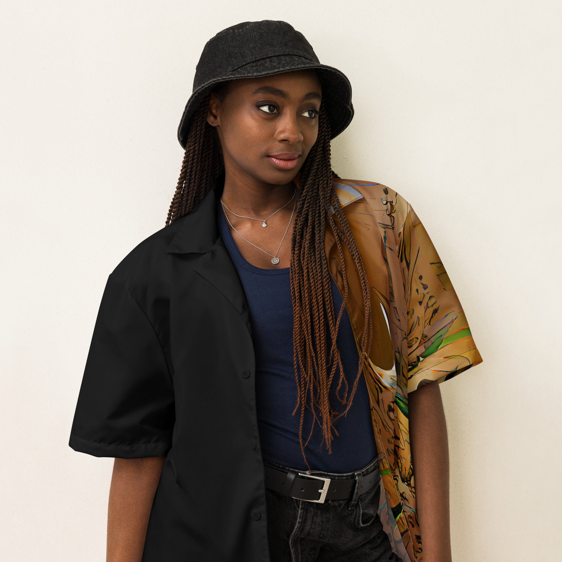 Half Black Half Gāolàng - Unisex Button Shirt - iSAW Company