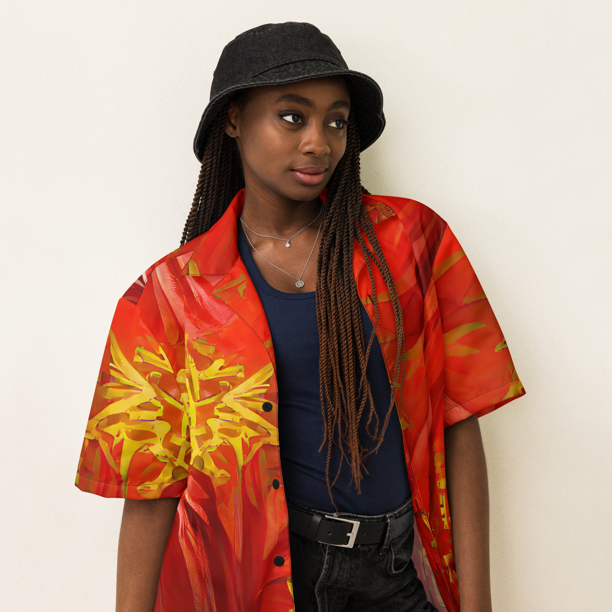 Qízhì - Unisex Button Shirt - iSAW Company