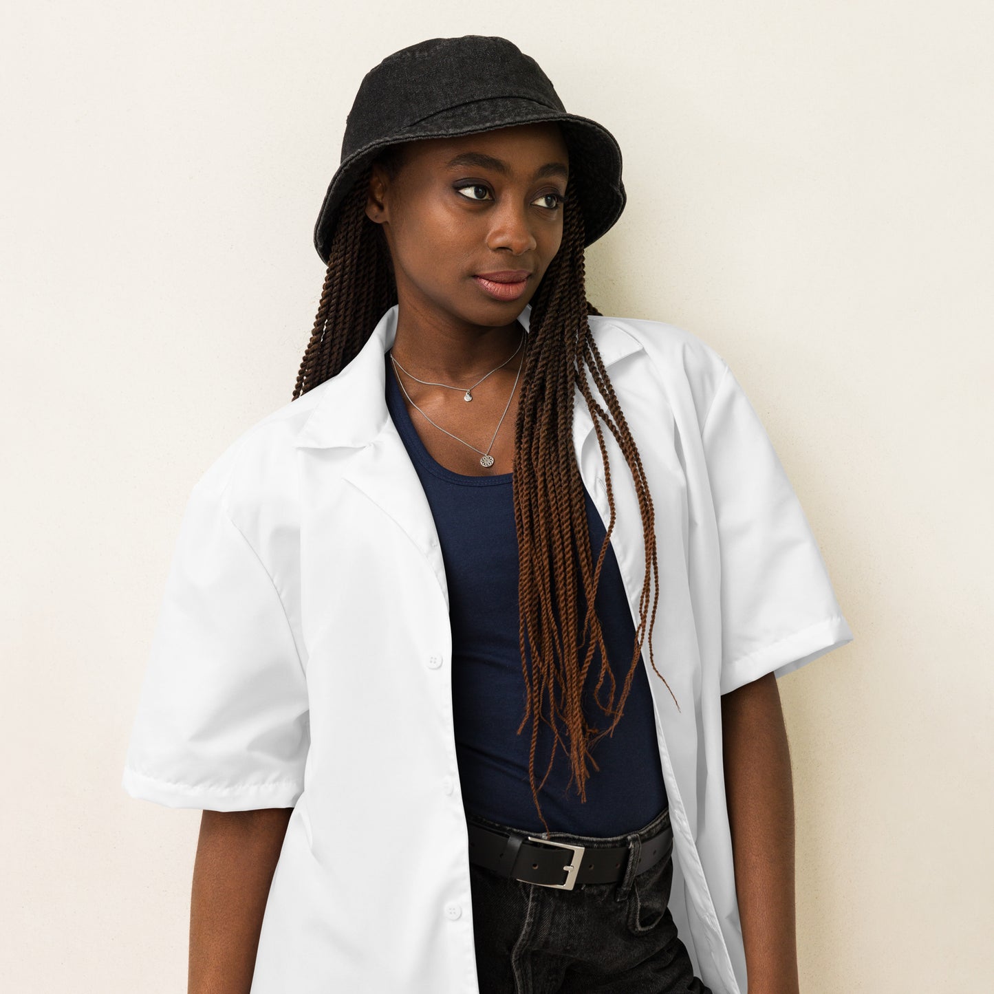 iSAW White Unisex Button Shirt - iSAW Company