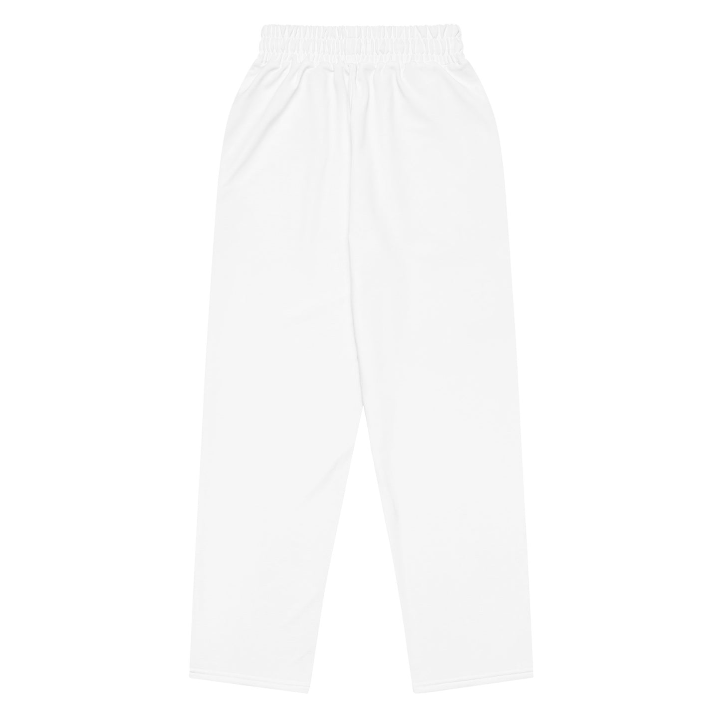 iSAW Unisex White Wide - Leg Joggers - iSAW Company