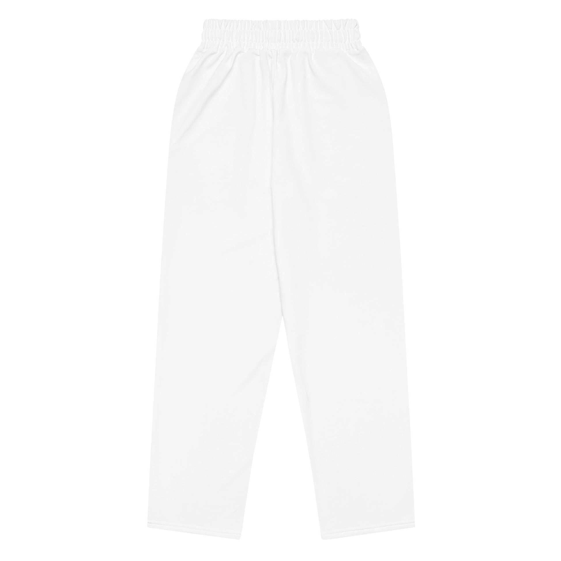iSAW Unisex White Wide - Leg Joggers - iSAW Company