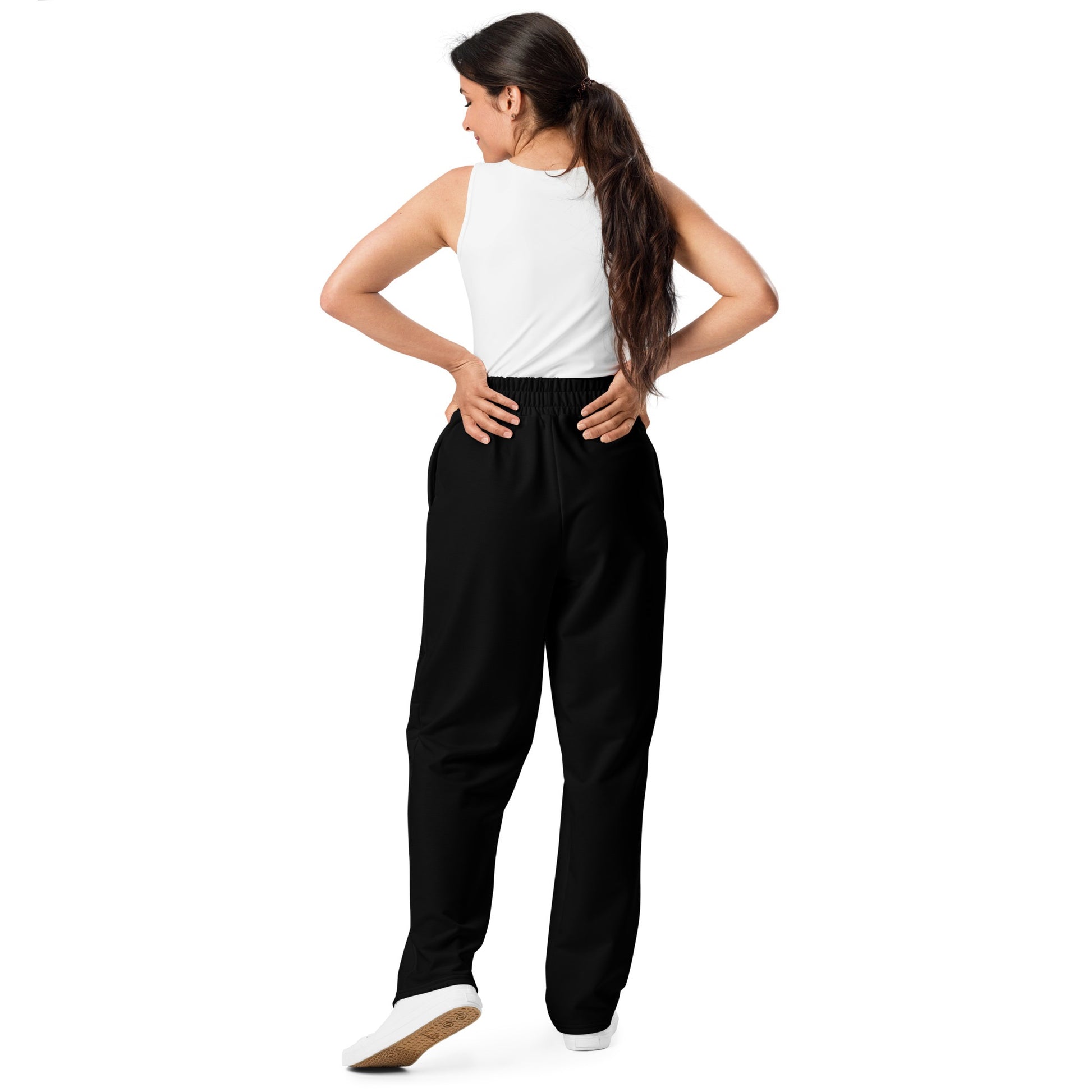 iSAW Unisex Black Wide - Leg Joggers - iSAW Company