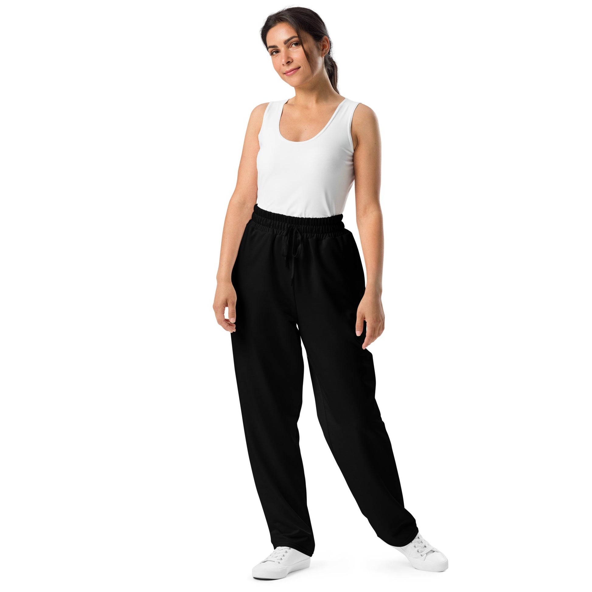iSAW Unisex Black Wide - Leg Joggers - iSAW Company