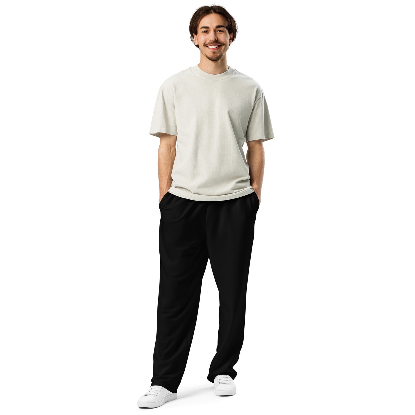 iSAW Unisex Black Wide - Leg Joggers - iSAW Company