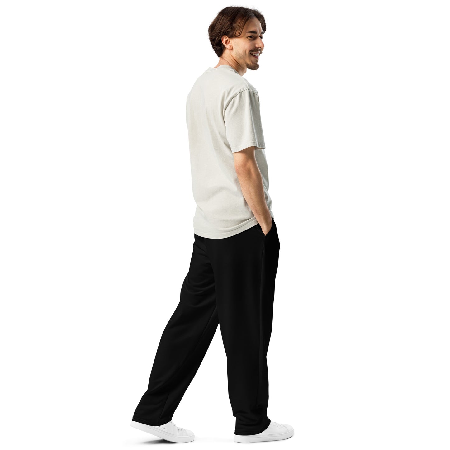 iSAW Unisex Black Wide - Leg Joggers - iSAW Company