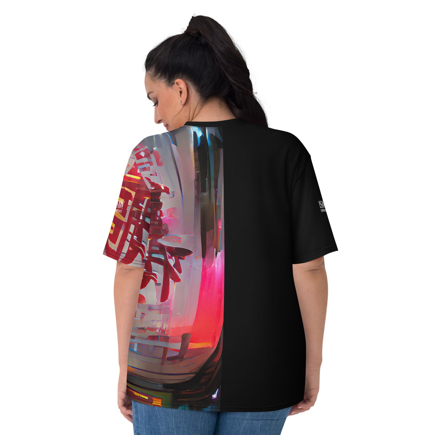 Half Black Half Báijiǔ - Womens T-Shirt - iSAW Company