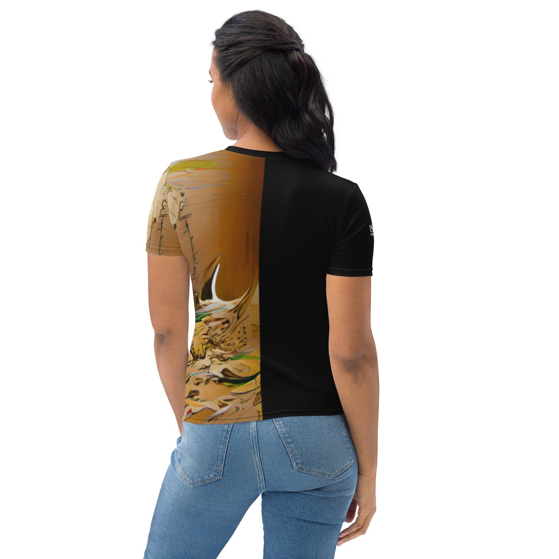 Half Black Half Gāolàng - Womens T-Shirt - iSAW Company