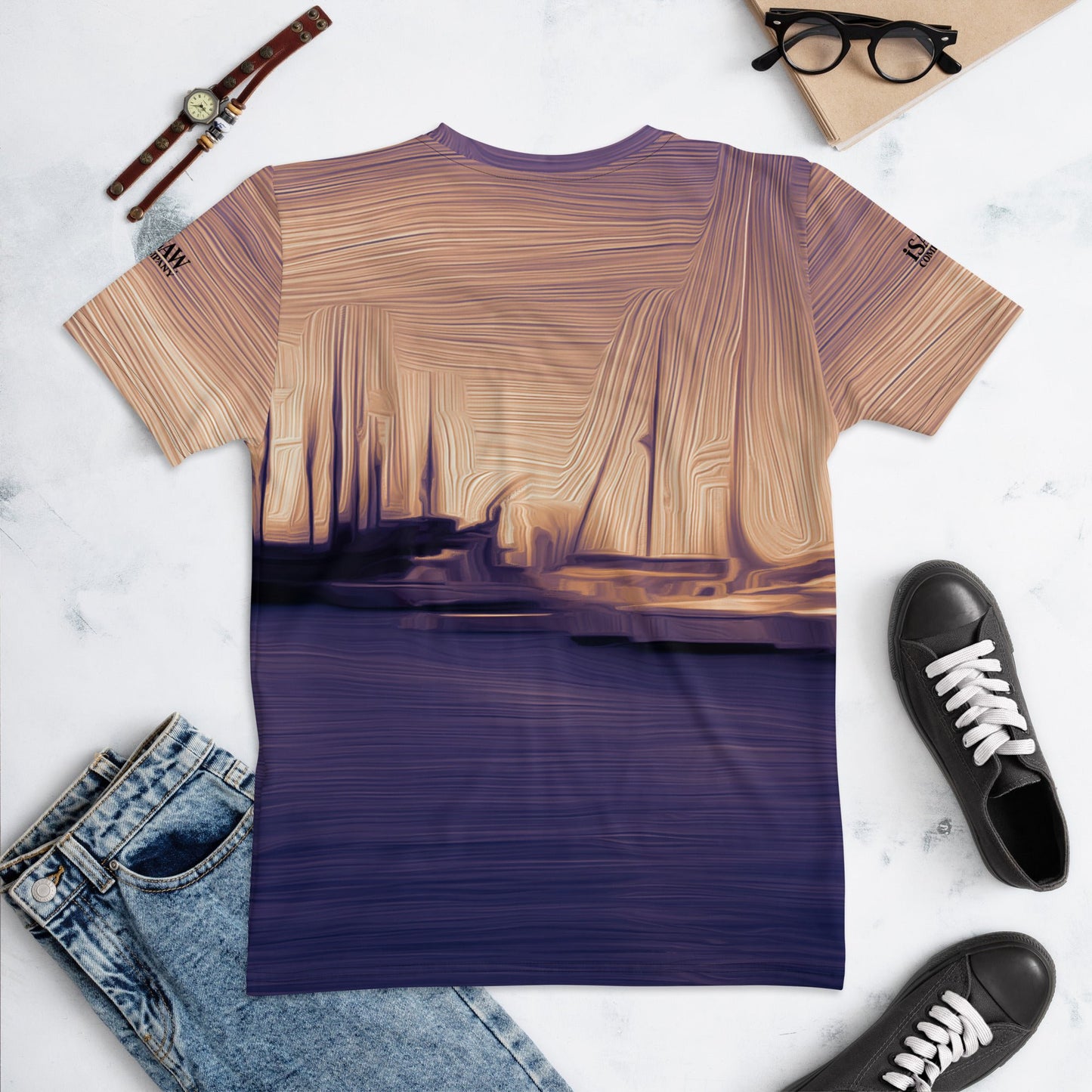 The Sleeping Yachts (at Sunset) - Womens T-Shirt - iSAW Company