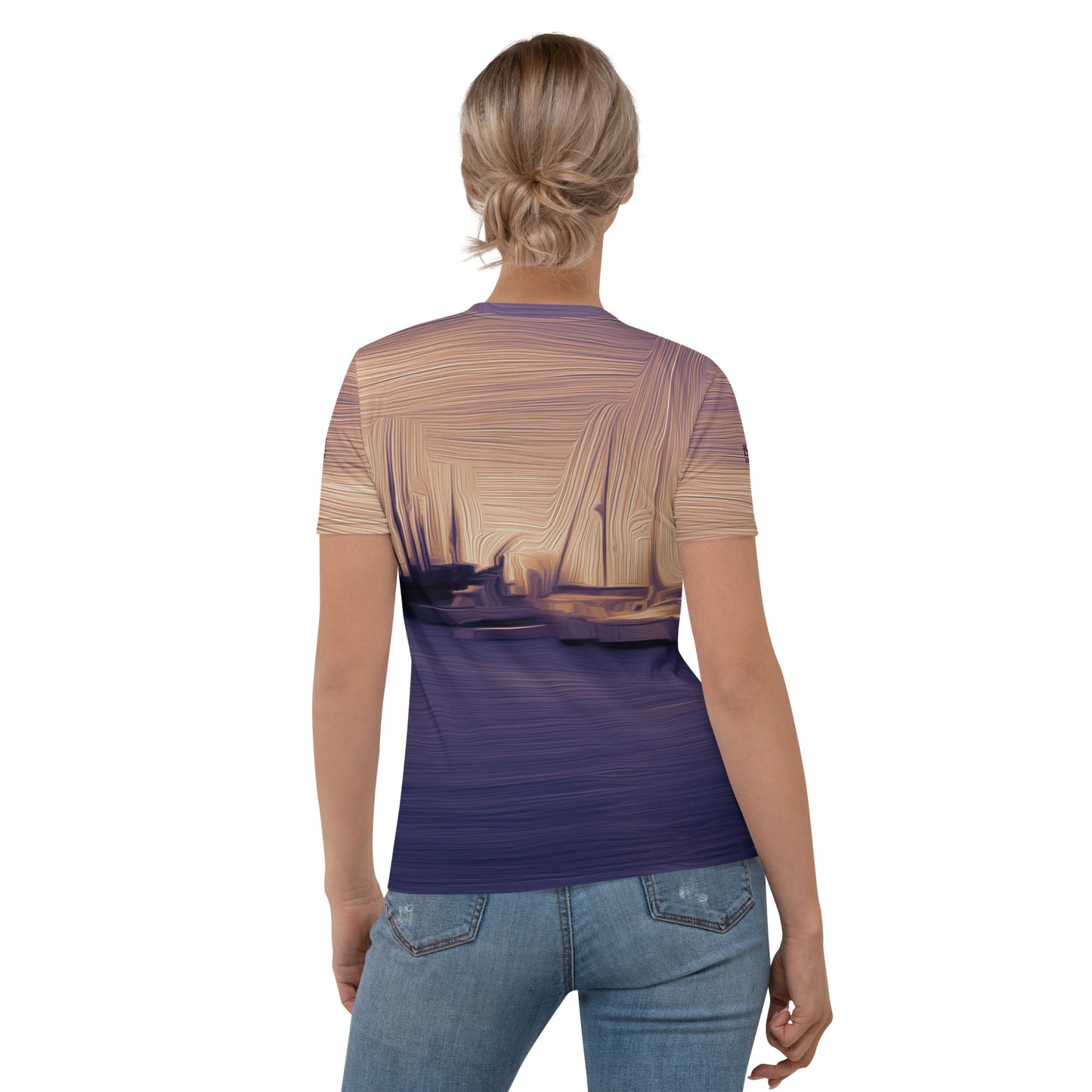 The Sleeping Yachts (at Sunset) - Womens T-Shirt - iSAW Company