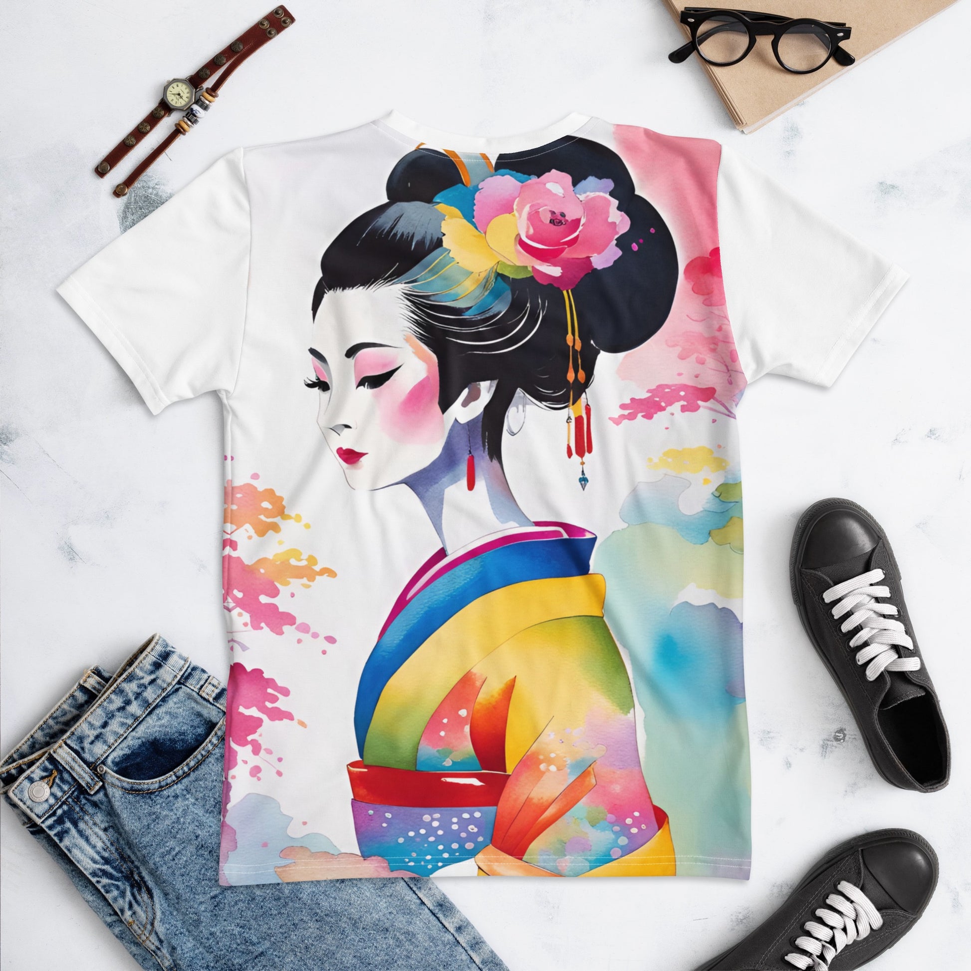 Geisha Girl - Womens T-Shirt - iSAW Company