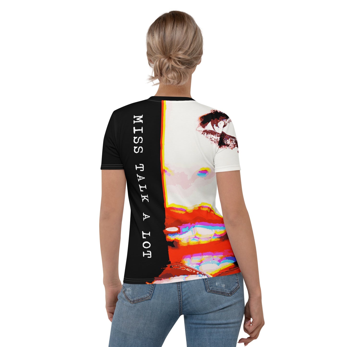 Miss Talk A Lot - Womens T-Shirt - iSAW Company