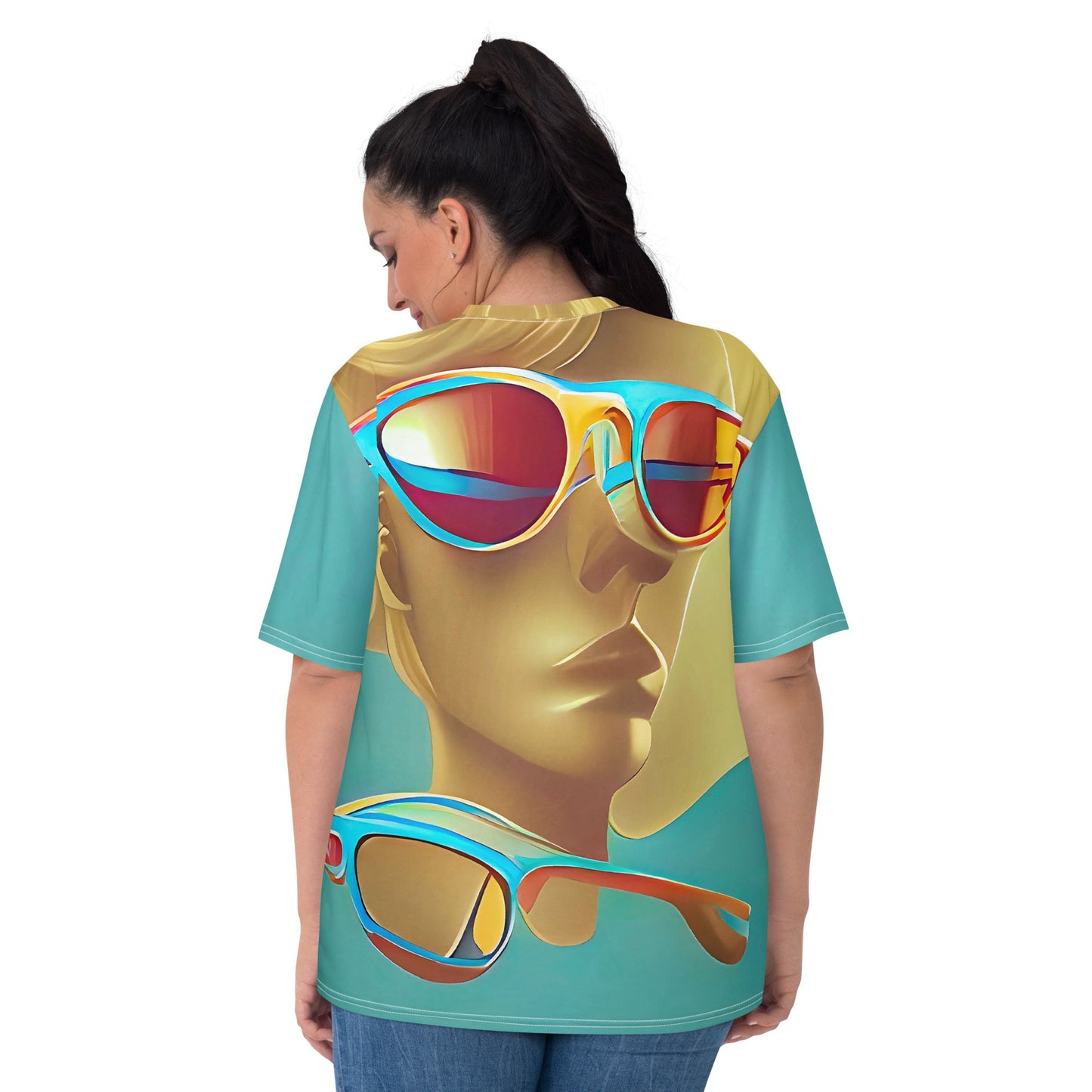 Retro Cool Blue - Womens T-Shirt - iSAW Company