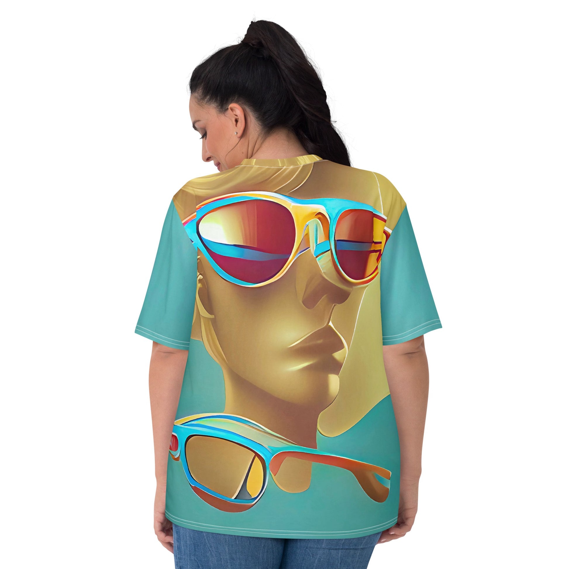 Retro Cool Blue - Womens T-Shirt - iSAW Company