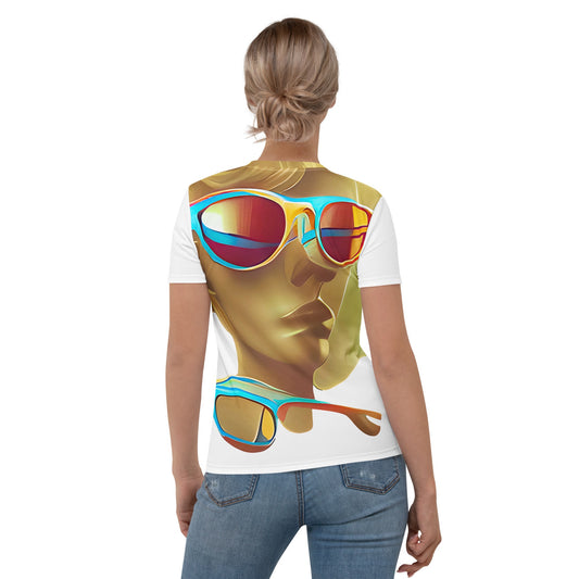 Retro Cool White - Womens T-Shirt - iSAW Company