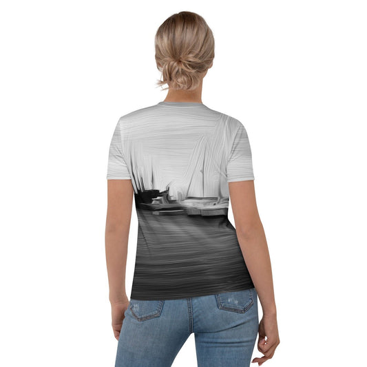 The Sleeping Yachts (at Night) - Womens T-Shirt - iSAW Company