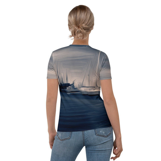 The Sleeping Yachts (at Sunrise) - Womens T-Shirt - iSAW Company