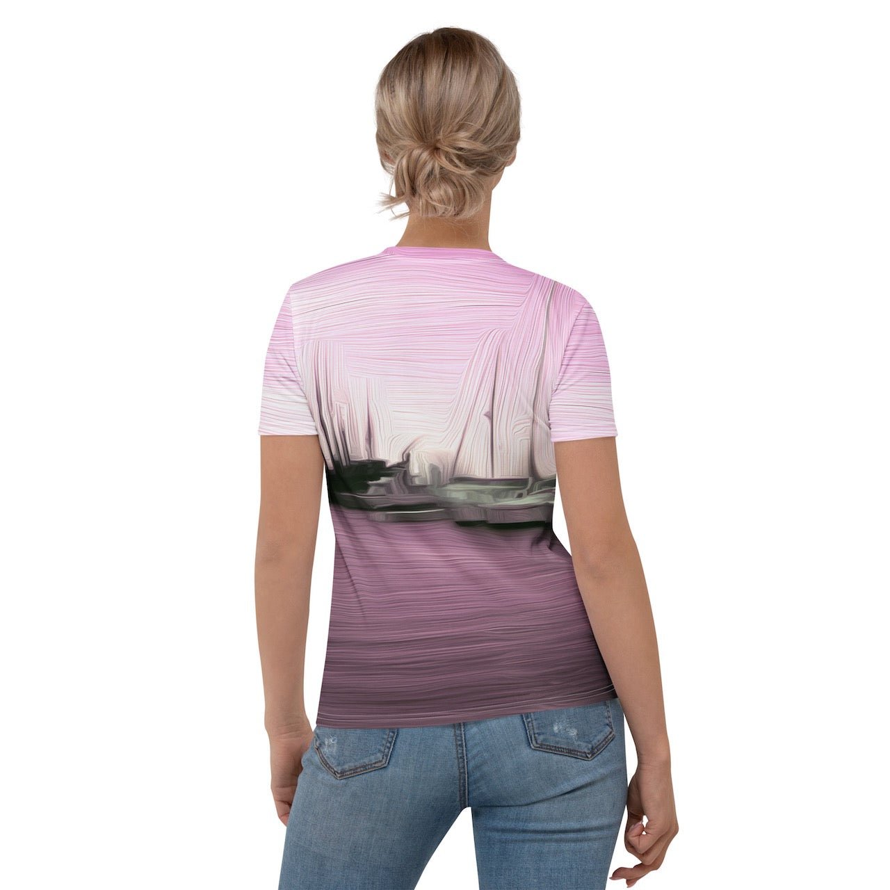 The Sleeping Yachts (at Evening) - Womens T-Shirt - iSAW Company