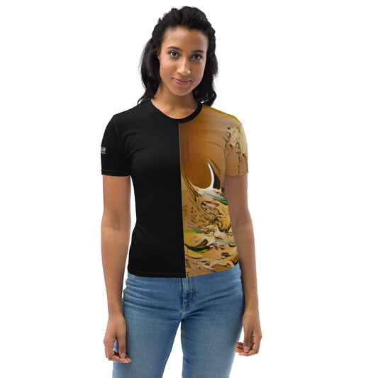 Half Black Half Gāolàng - Womens T-Shirt - iSAW Company