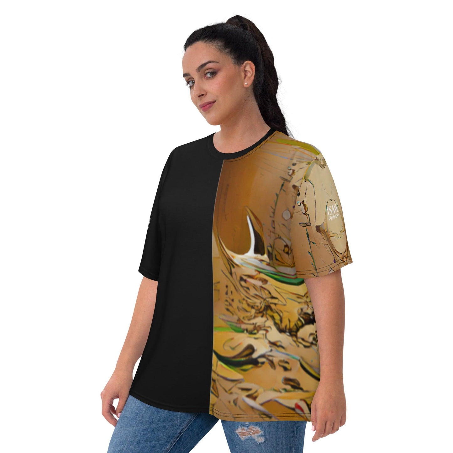 Half Black Half Gāolàng - Womens T-Shirt - iSAW Company