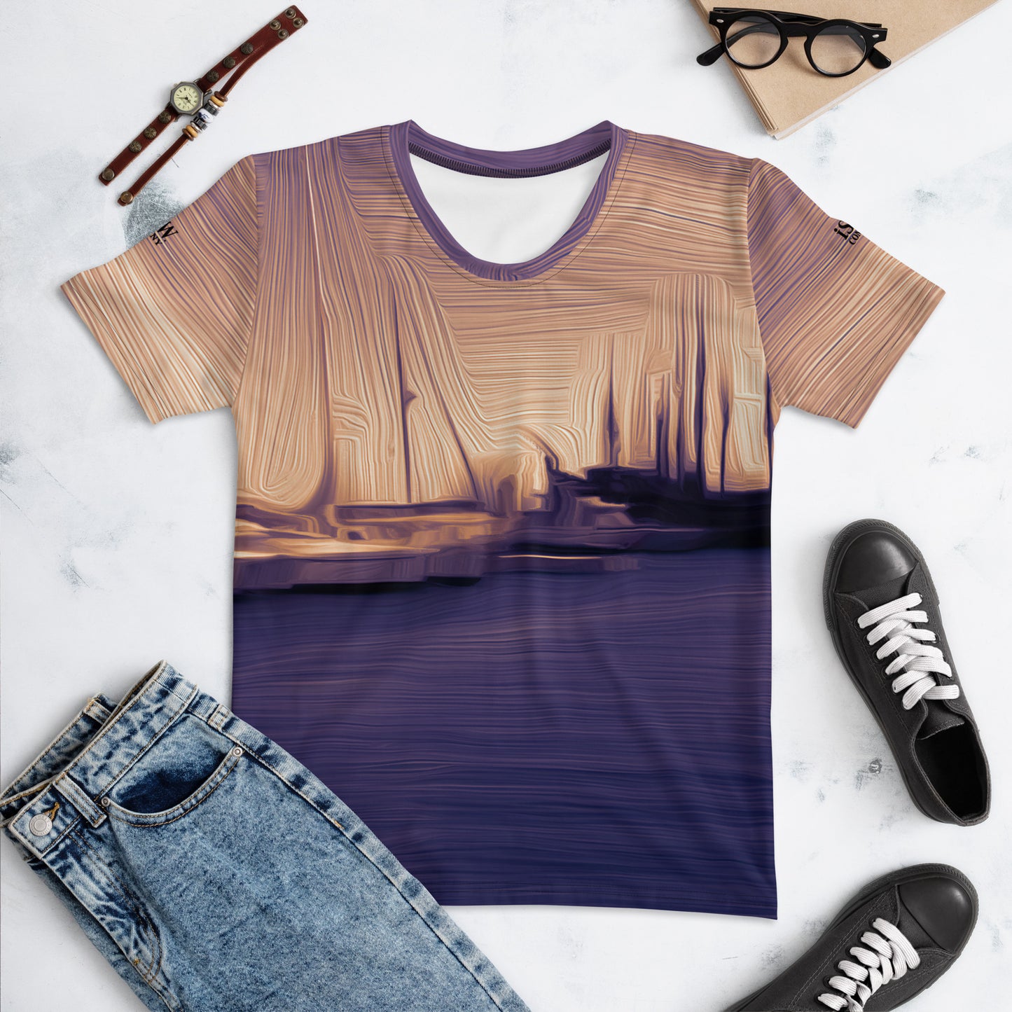 The Sleeping Yachts (at Sunset) - Womens T-Shirt - iSAW Company