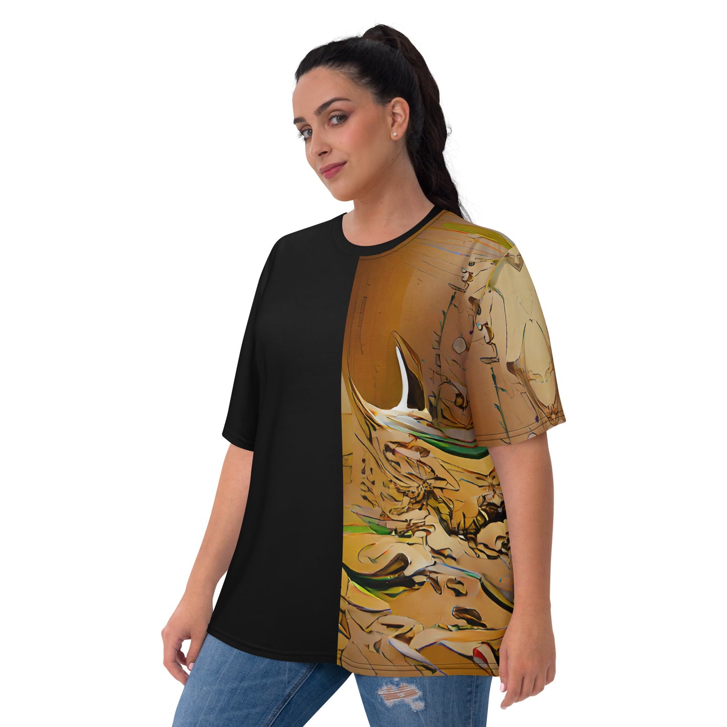 Half Black Half Gāolàng - Womens T-Shirt - iSAW Company