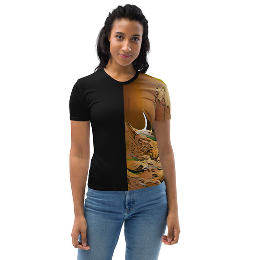 Half Black Half Gāolàng - Womens T-Shirt - iSAW Company