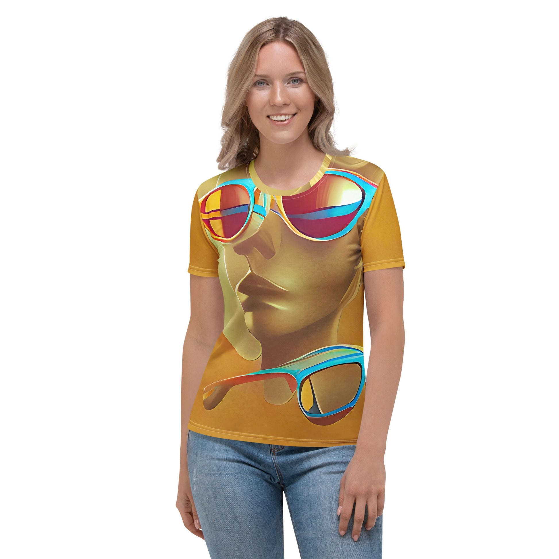Retro Cool Orange - Womens T-Shirt - iSAW Company
