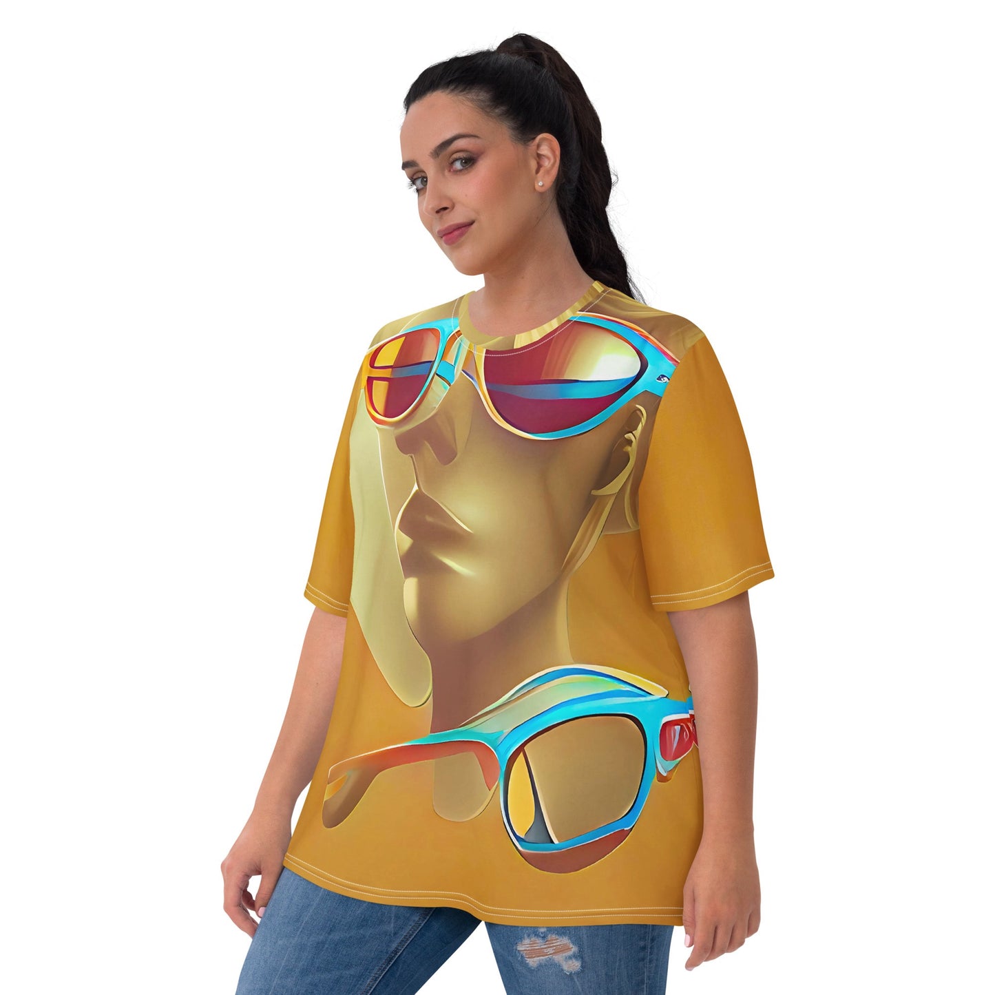 Retro Cool Orange - Womens T-Shirt - iSAW Company