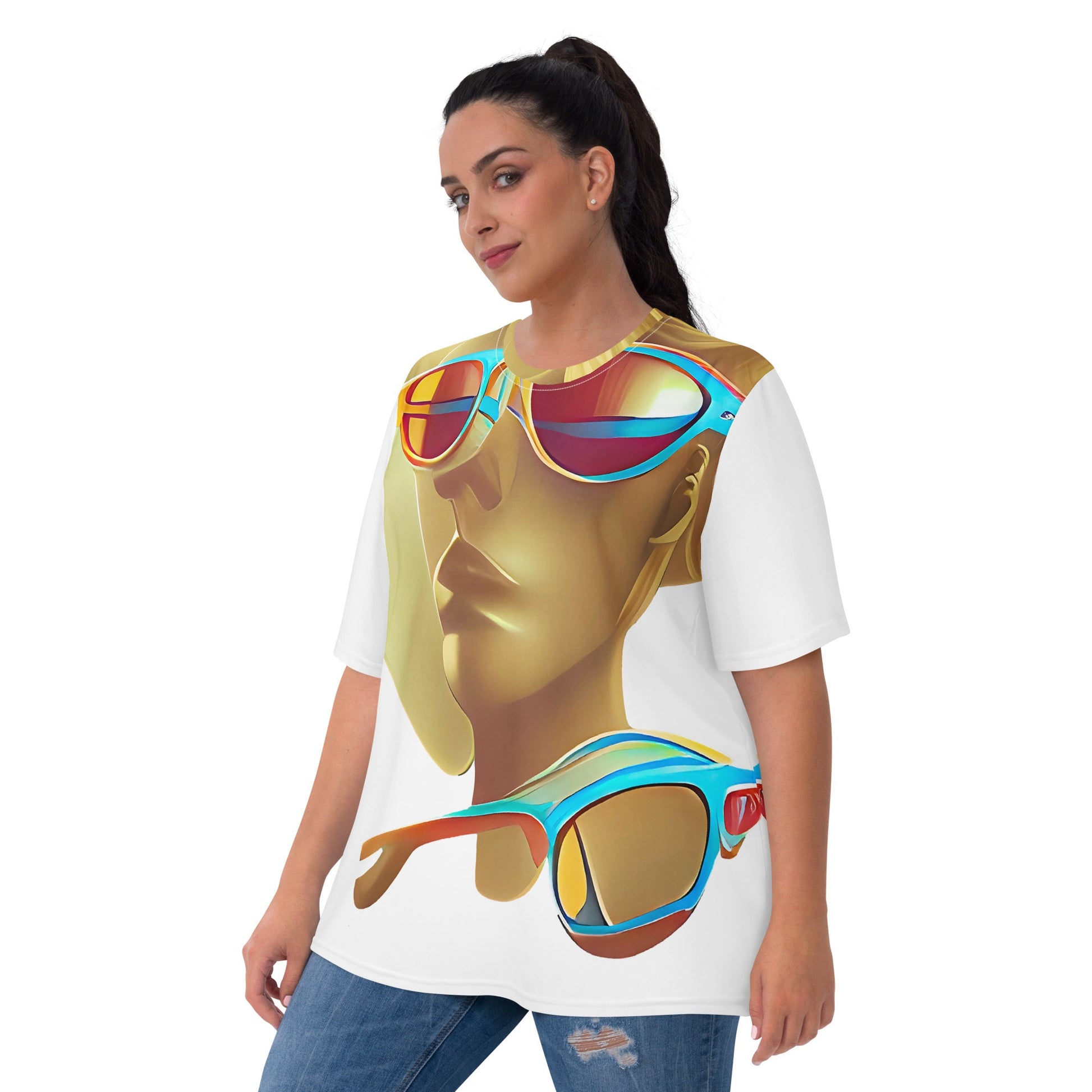 Retro Cool White - Womens T-Shirt - iSAW Company