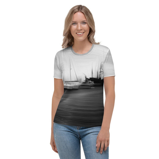 The Sleeping Yachts (at Night) - Womens T-Shirt - iSAW Company
