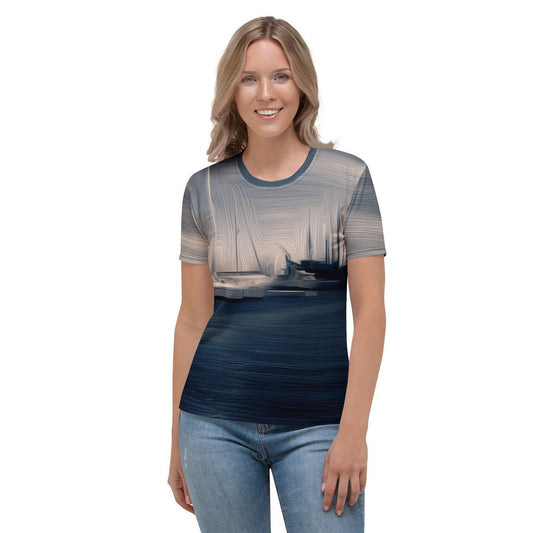 The Sleeping Yachts (at Sunrise) - Womens T-Shirt - iSAW Company
