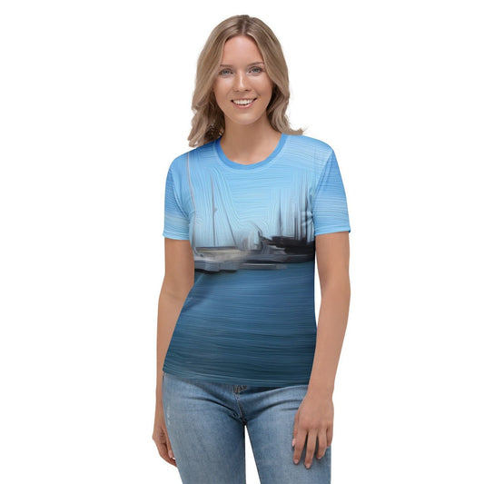 The Sleeping Yachts (at Morning) - Womens T-Shirt - iSAW Company