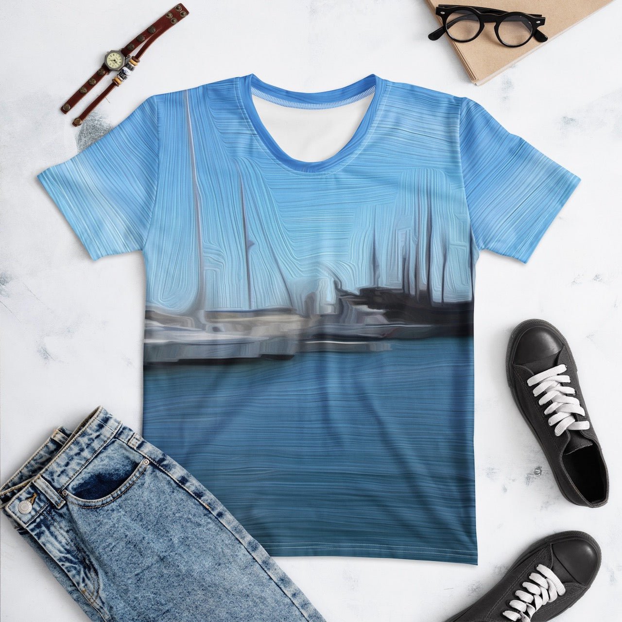 The Sleeping Yachts (at Morning) - Womens T-Shirt - iSAW Company