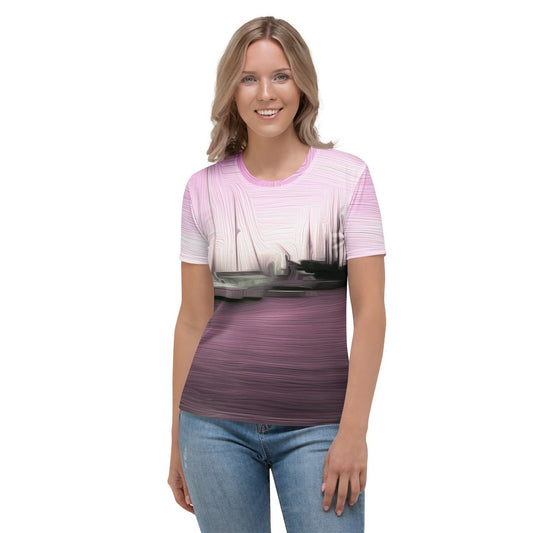 The Sleeping Yachts (at Evening) - Womens T-Shirt - iSAW Company