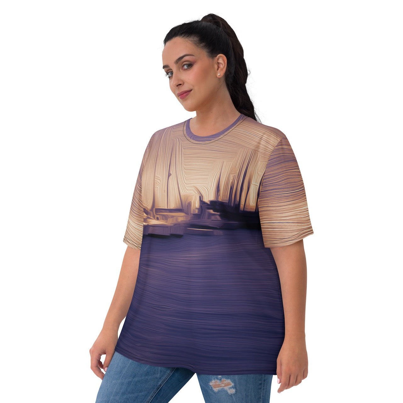 The Sleeping Yachts (at Sunset) - Womens T-Shirt - iSAW Company