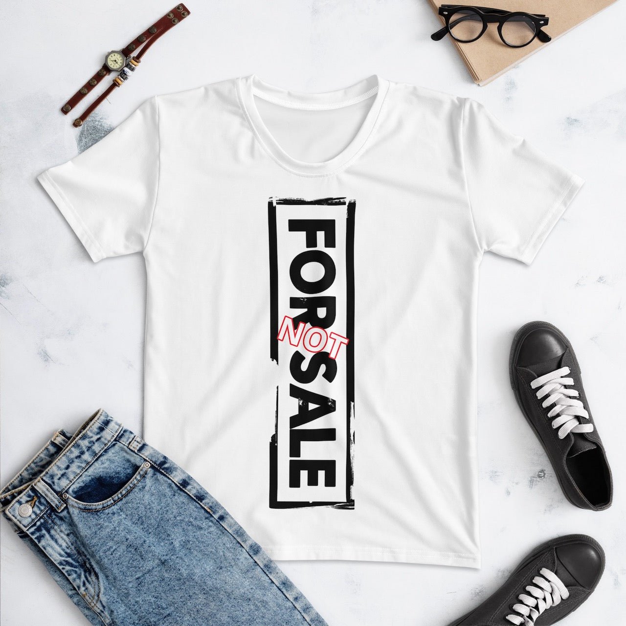 Not For Sale Black Stamp - Womens T-Shirt - iSAW Company