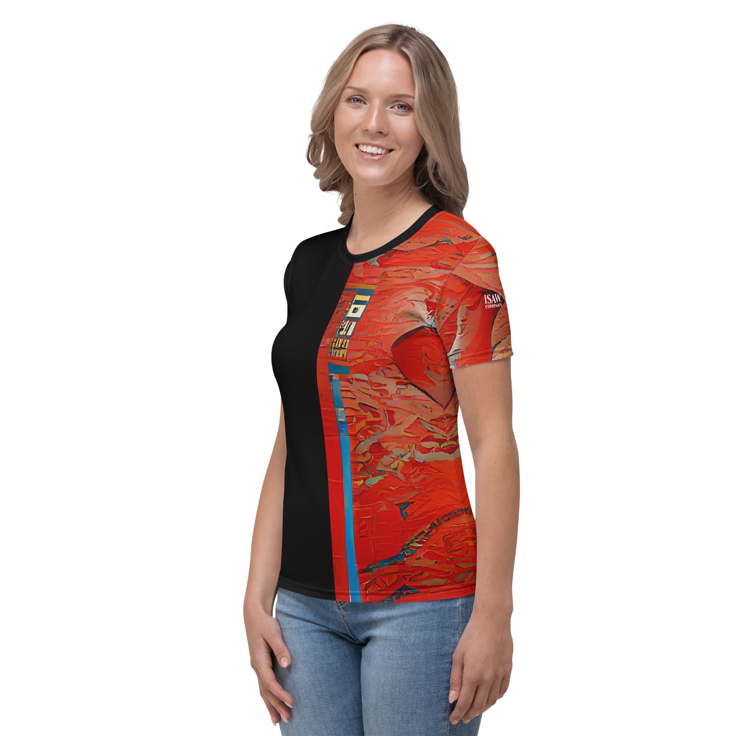 Half Black Half Hónghǎi - Womens T-Shirt - iSAW Company