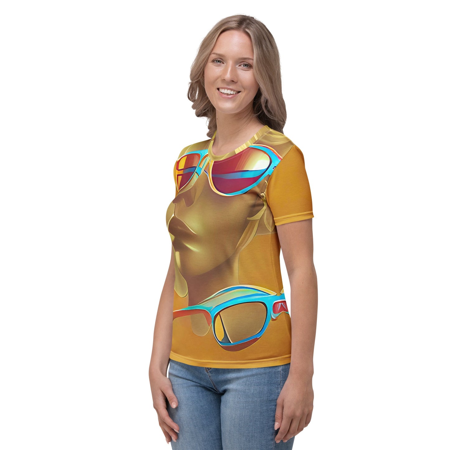 Retro Cool Orange - Womens T-Shirt - iSAW Company