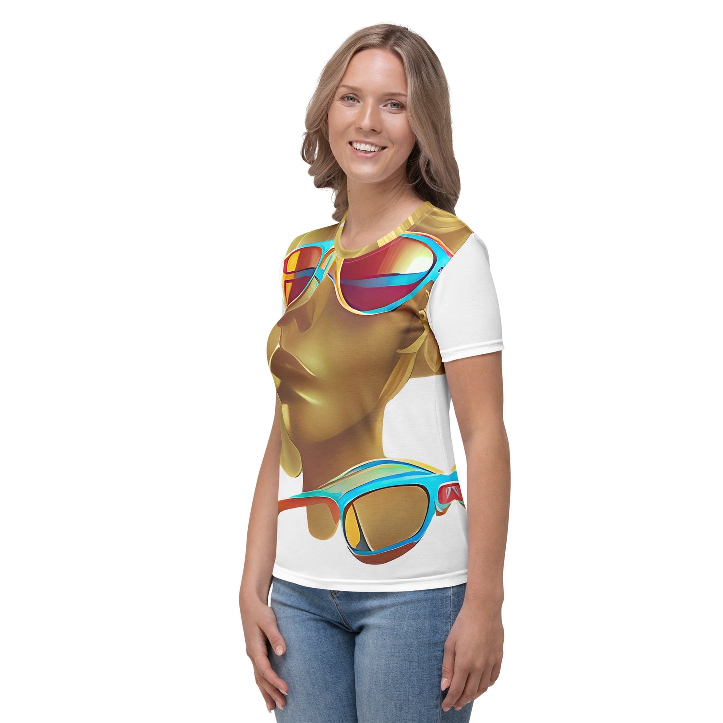 Retro Cool White - Womens T-Shirt - iSAW Company