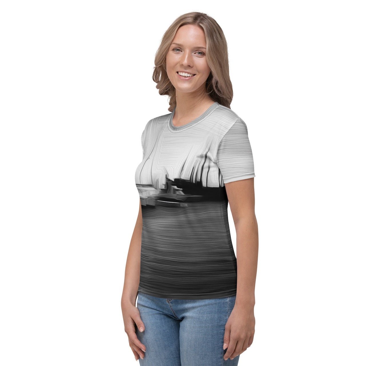 The Sleeping Yachts (at Night) - Womens T-Shirt - iSAW Company